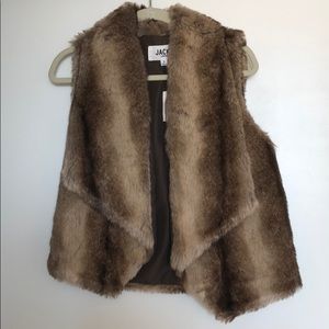 Faux fur vest